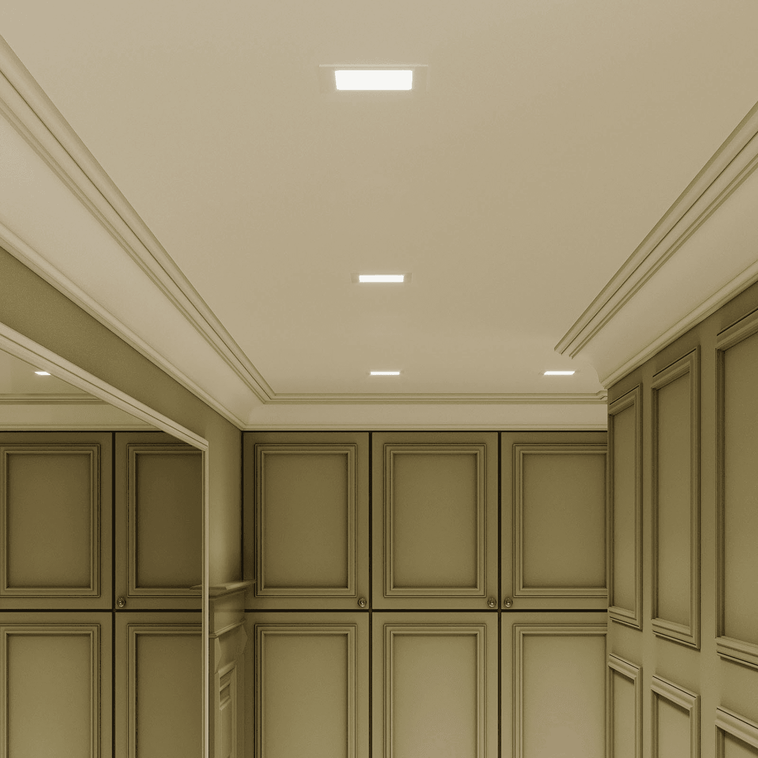 Gauss Светильник Slim квадрат 6W 400lm 4000K 180-265V IP20 монтаж Ø105*105 120*120*22 LED 940111206 — миниатюра 7