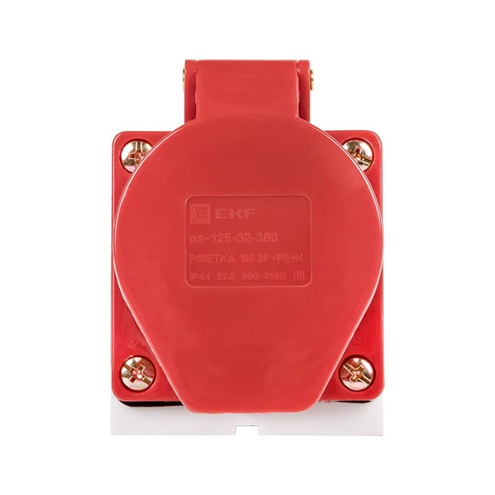 EKF PROxima Розетка стационарная наружная 125 3Р+РЕ+N 32А 380В IP44 — миниатюра 5