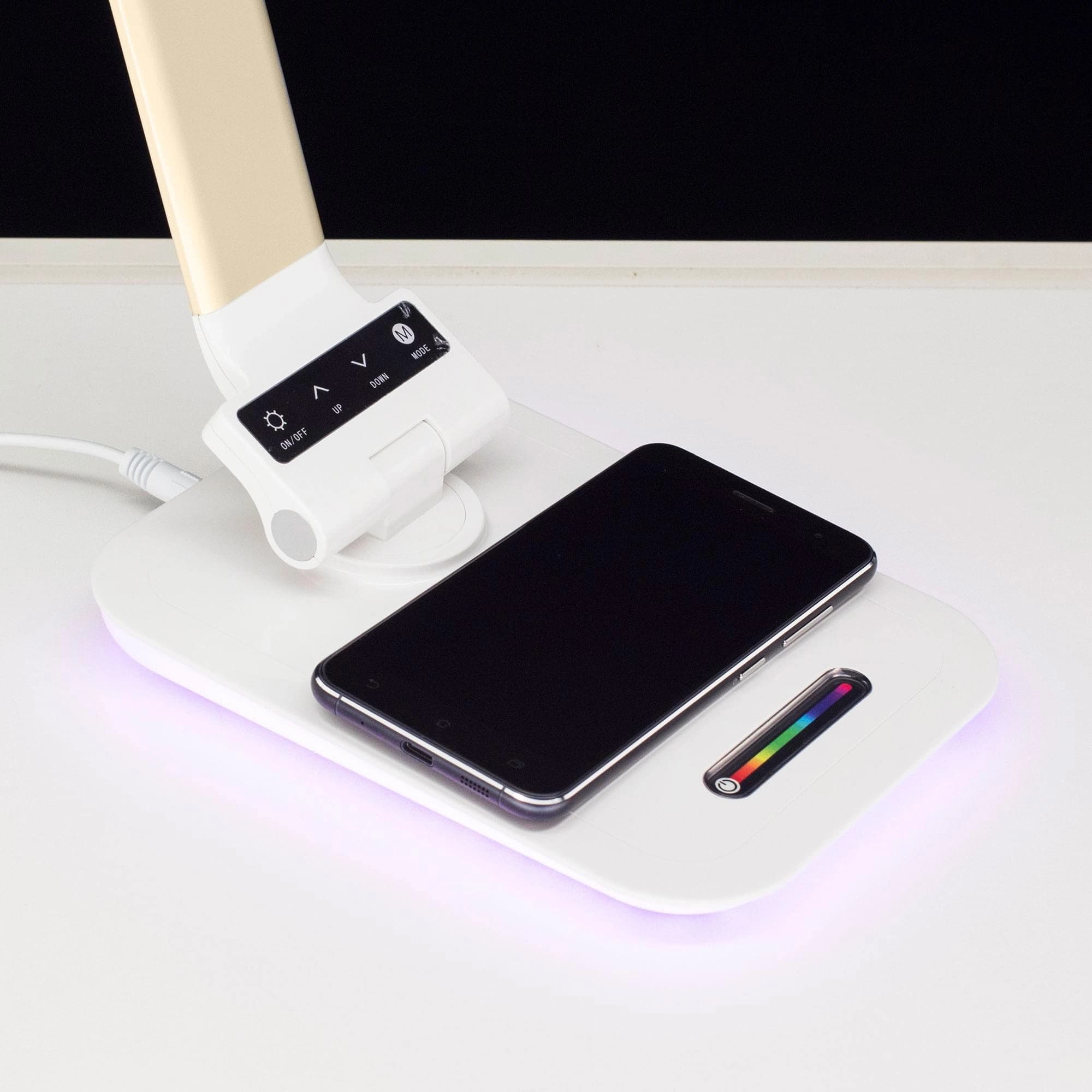 Citilux CL803012 Ньютон Бел-Золотой, RGB+USB+Qi — миниатюра 4
