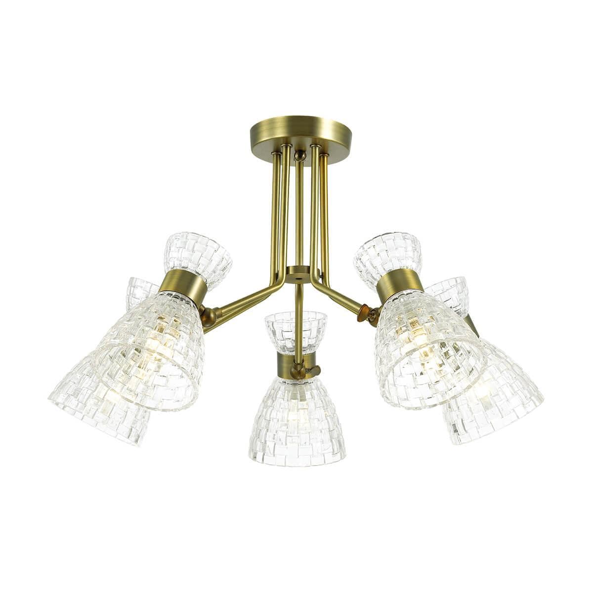 Lumion 3704/5C LN18 174 античная бронза Люстра потолочная E14 5*40W 220V JACKIE