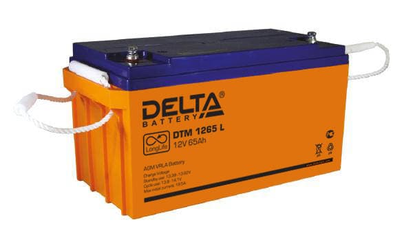 Delta Аккумуляторная батарея DTM 1265 L (12V/65Ah)