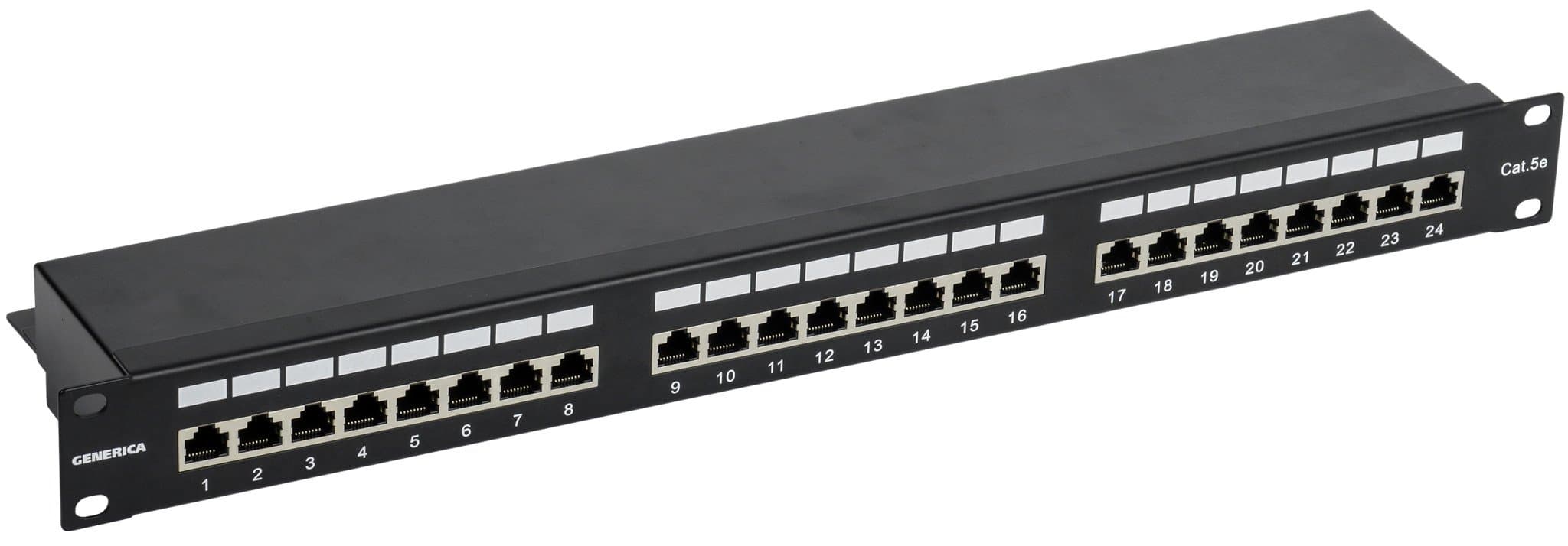 IEK GENERICA Патч-панель 1U кат. 5Е FTP 24 порта (Krone) PP24-1UC5EF-K05-G
