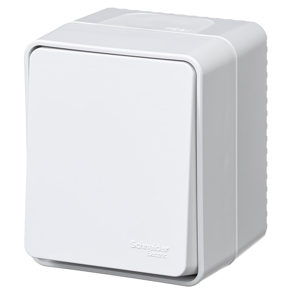 Systeme Electric AtlasDesign Profi54 Наруж Белый Выключатель кнопочный 1-клавишный 10 АХ