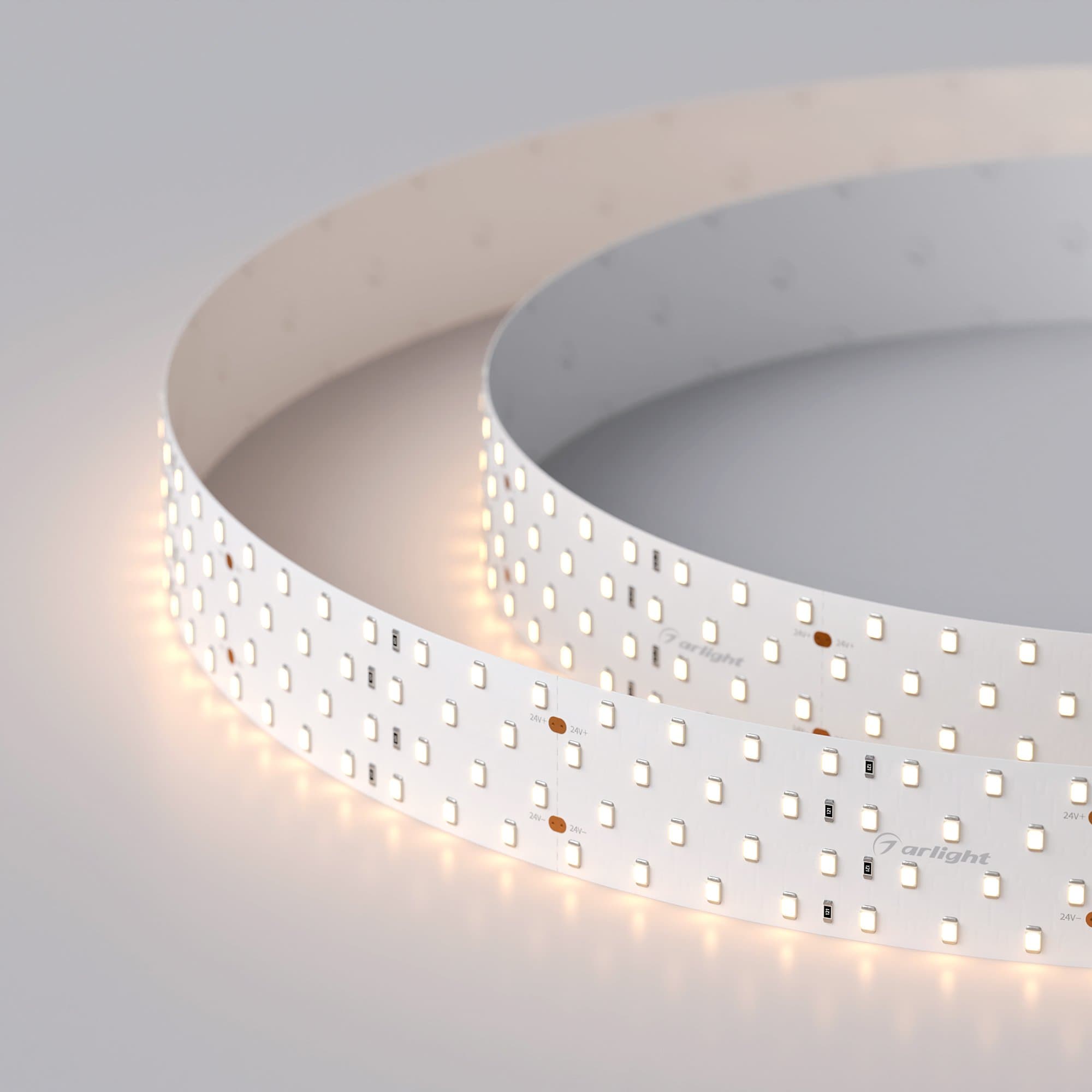 Arlight Светодиодная лента RT 2-2500 24V Warm3000 4x2 (2835, 700 LED, LUX) (30 Вт/м, IP20) 020391(1) — миниатюра 3