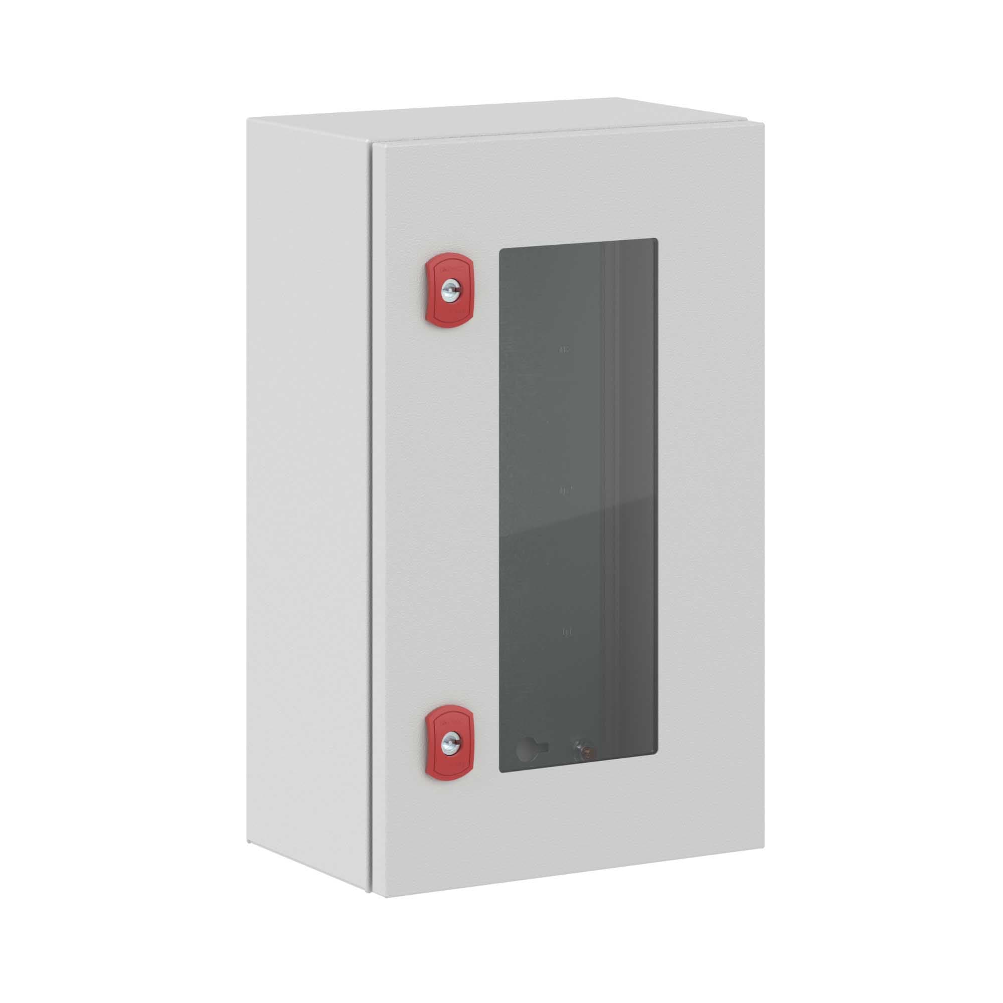 Корпус навесной ST с М/П с прозрачной дверью ВxШxГ 500x300x200 мм, без фланца, IP66 — миниатюра 1