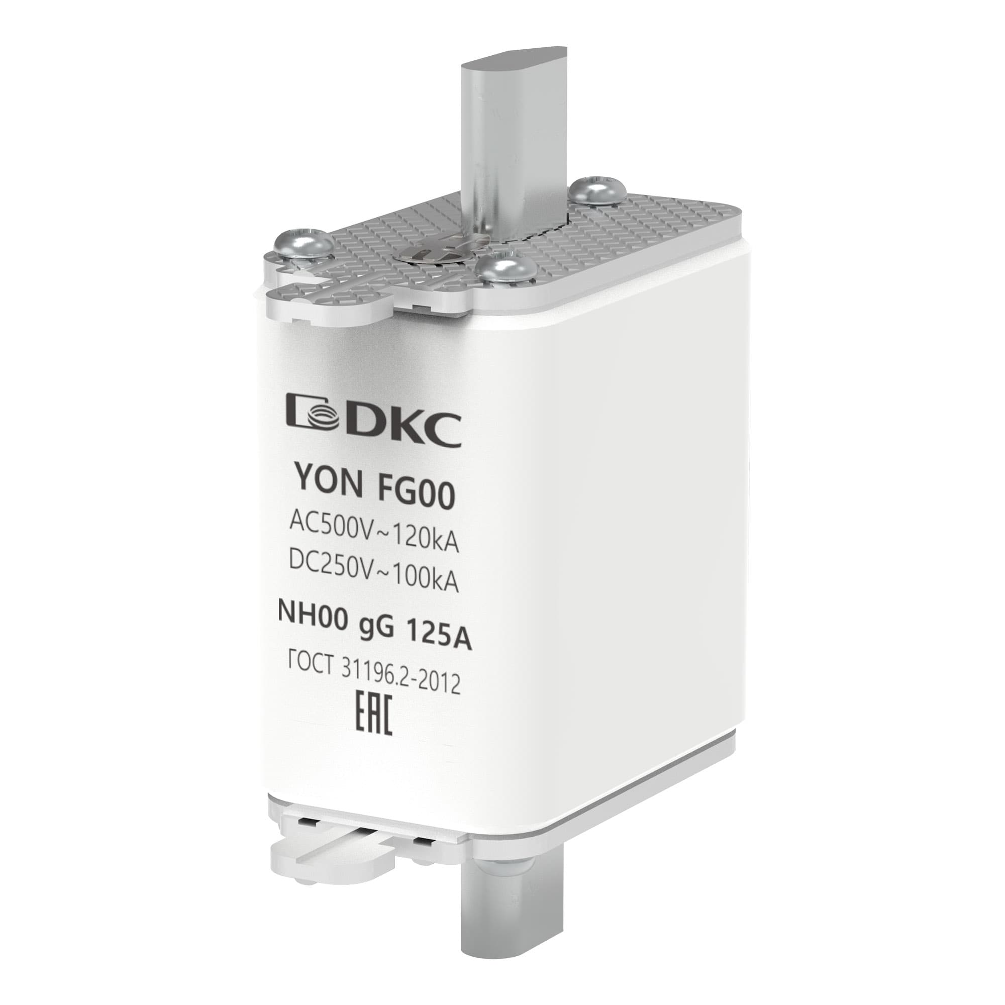 DKC Предохранитель YON ножевого типа FG00 с одинарной индикацией 125А — миниатюра 1