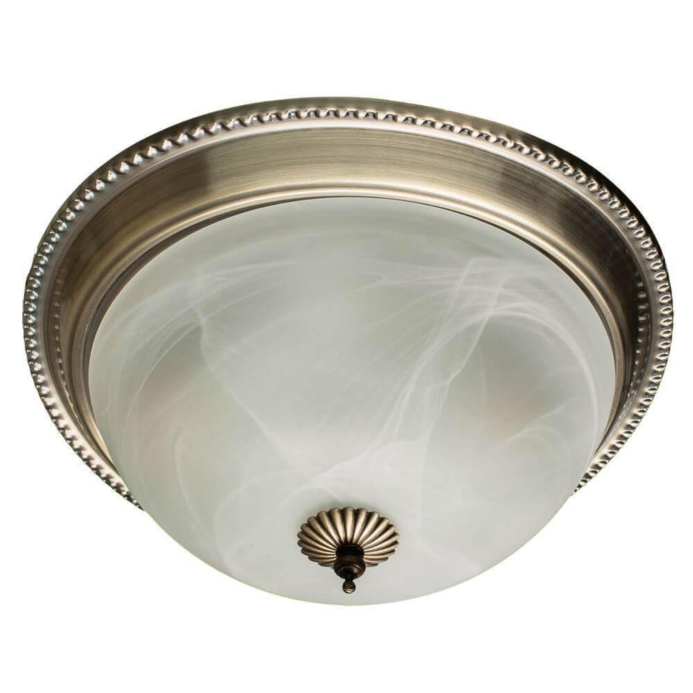 Arte Lamp Porch Бронза/Белая Тарелка 2x60W 2xE27 A1305PL-2AB