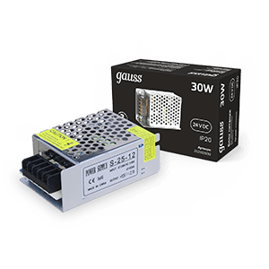 Gauss Блок питания 30W 24V IP20 1/140 202002030