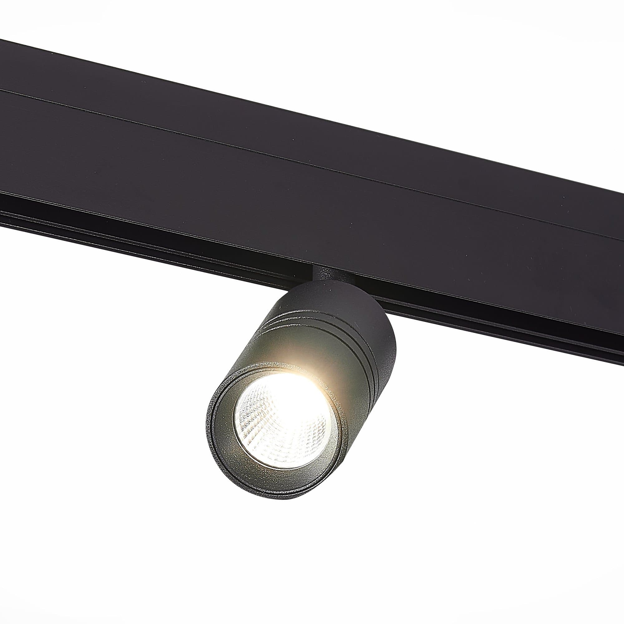 ST Luce ST365.436.07 Магнитный трековый светильник Черный LED 1*7W 3000K 595Lm Ra>80 36° IP20 L-xW44xH90 48V