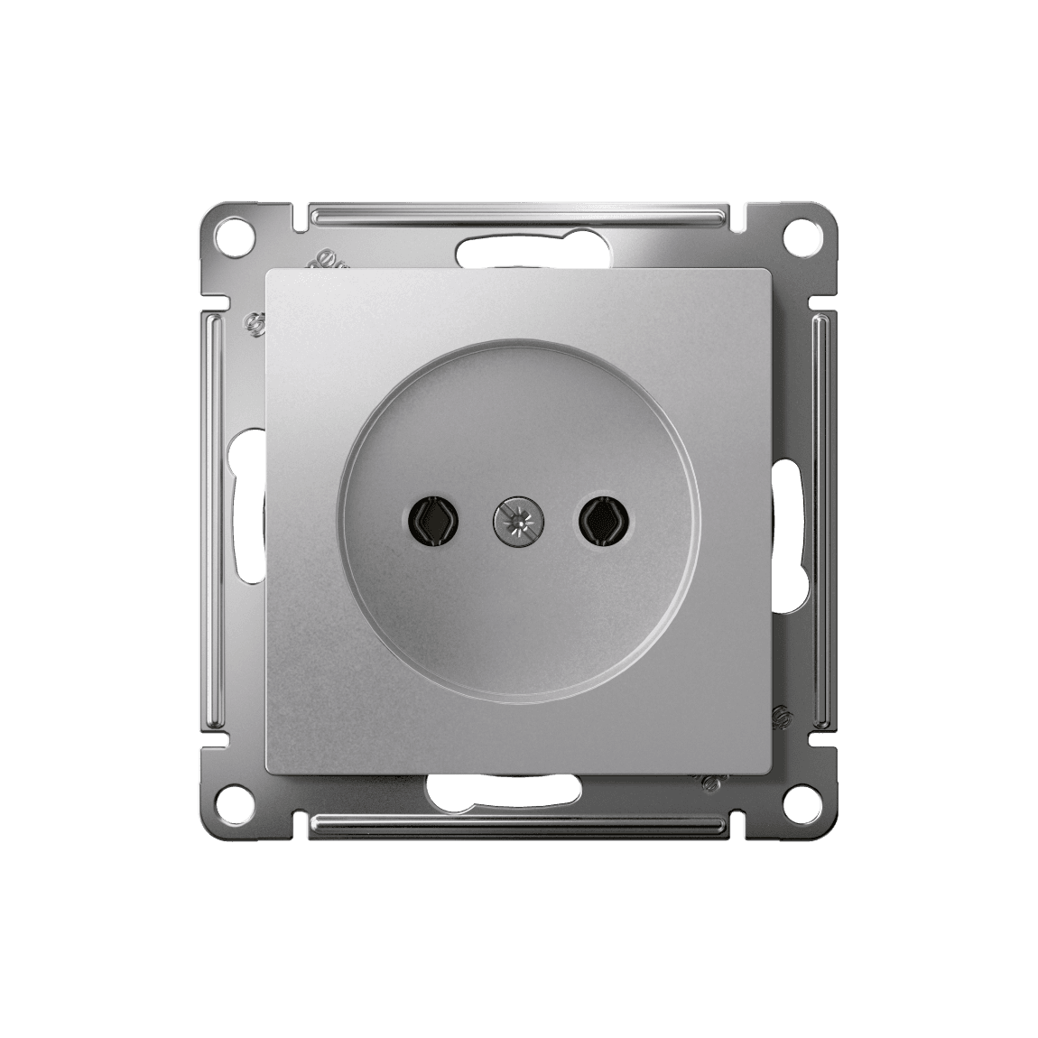 Systeme Electric AtlasDesign Алюминий Розетка без заземления без шторок, 16А, мех., быстрозажим. клем. — миниатюра 5