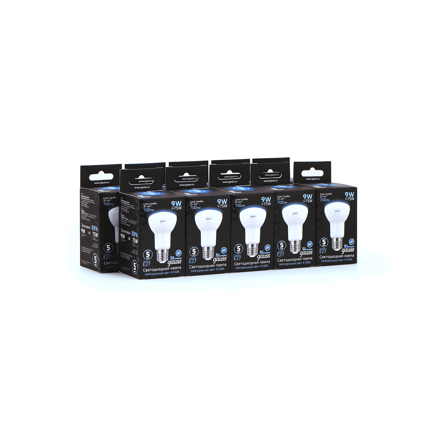 Gauss Лампа R63 9W 700lm 4100K E27 LED 106002209 — миниатюра 7