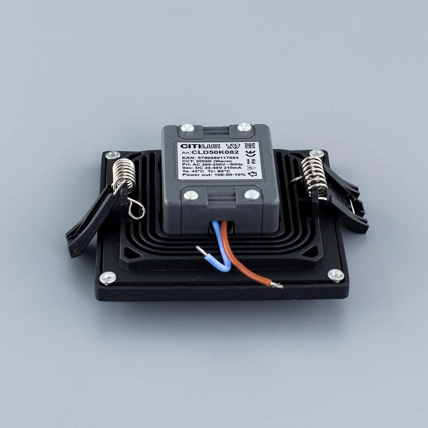 Citilux CLD50K082 Омега Черный Светильник Встр 8W*3000K — миниатюра 3