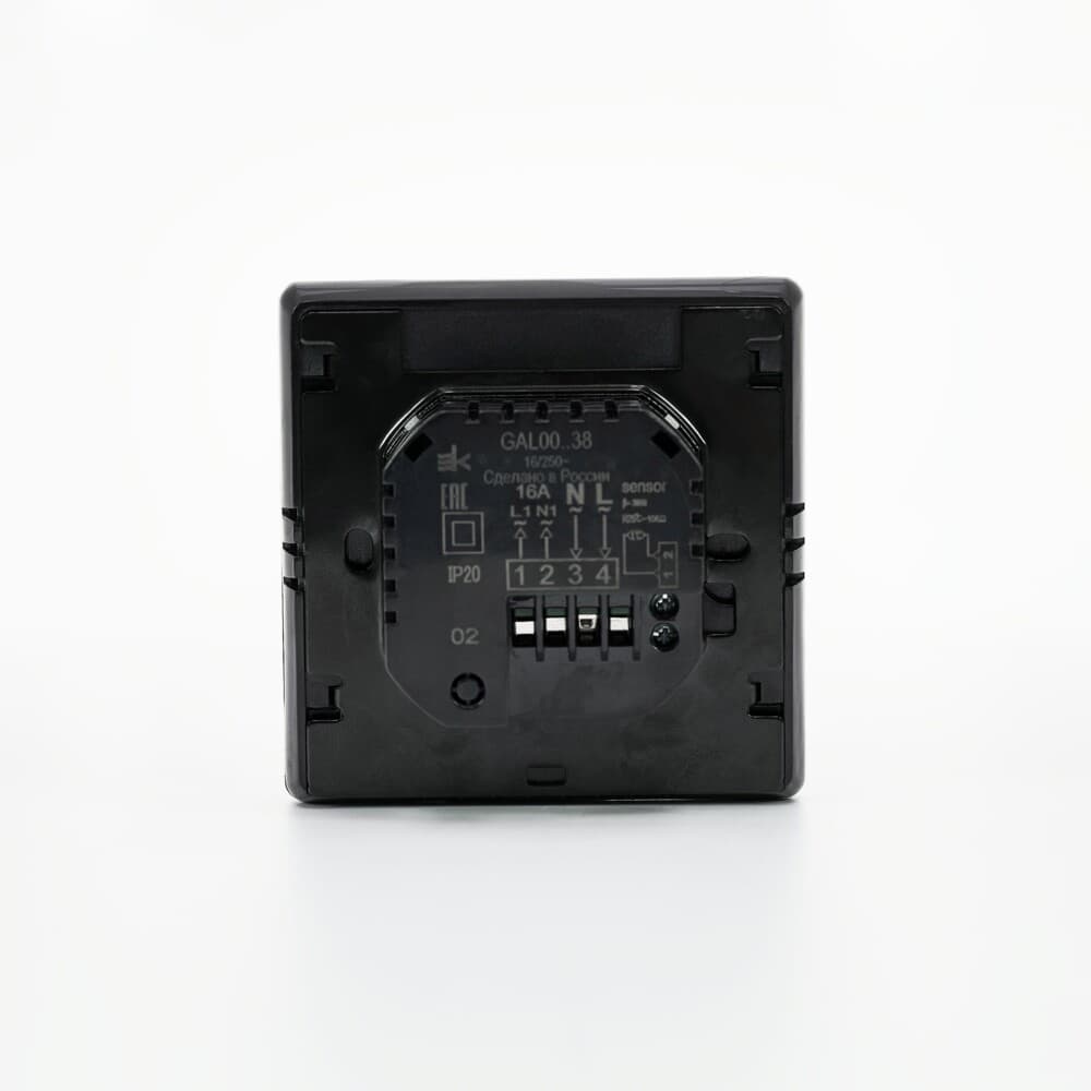 Systeme Electric ArtGallery Черный Термостат программируемый с Wi-Fi для электрического теплого пола, 16 А, моноблочный — миниатюра 8