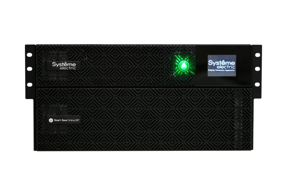 Systeme Electric ИБП Smart-Save Online SRT 6000 ВА/Вт, 230В,1:1,5U,RT, клеммы+выход 6хC13,4хC19 — миниатюра 4