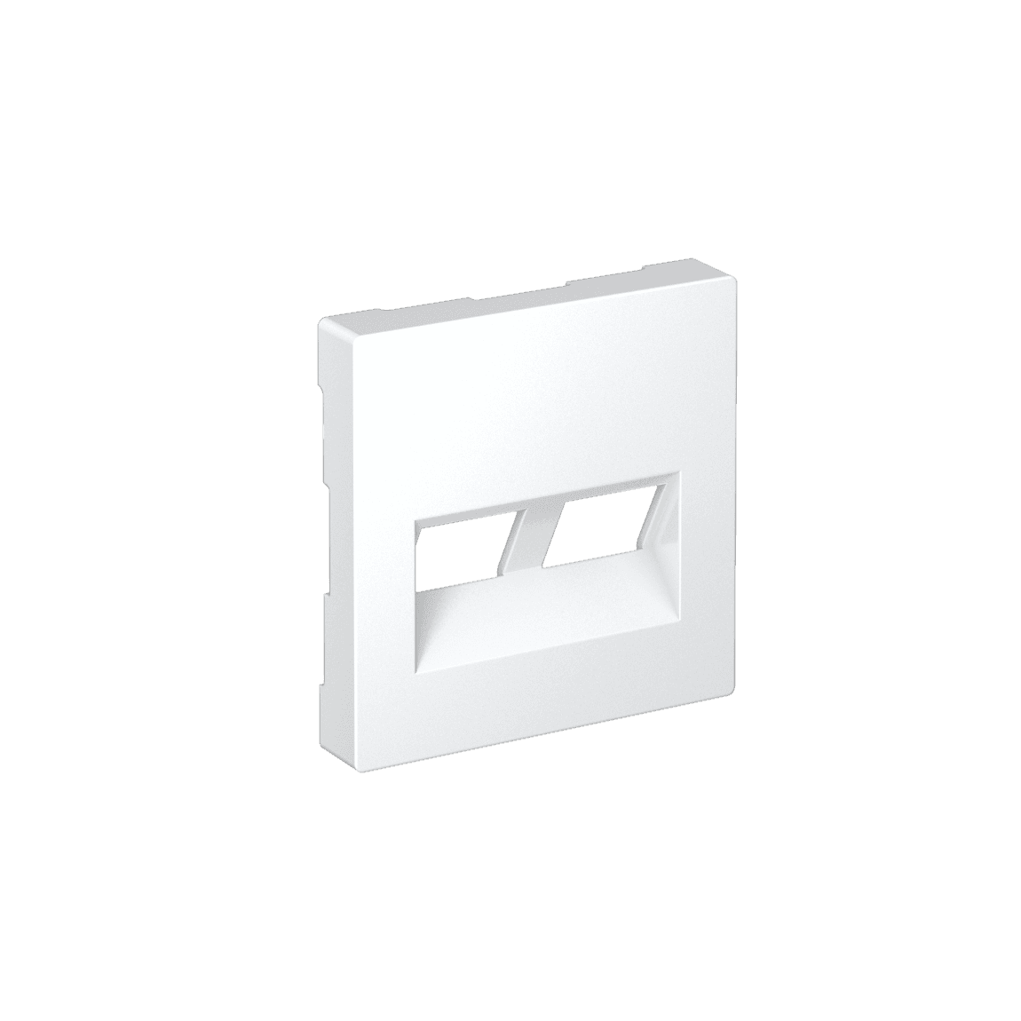 Systeme Electric AtlasDesign Лотос Накладка двойная для информационных функций типа Keystone — миниатюра 1