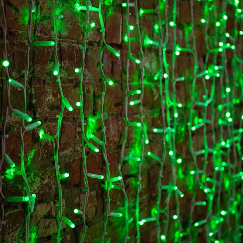 NEON-NIGHT Светов. занавес 3м светодиод. (LED) зеленый 45Вт 220-230В 237-134