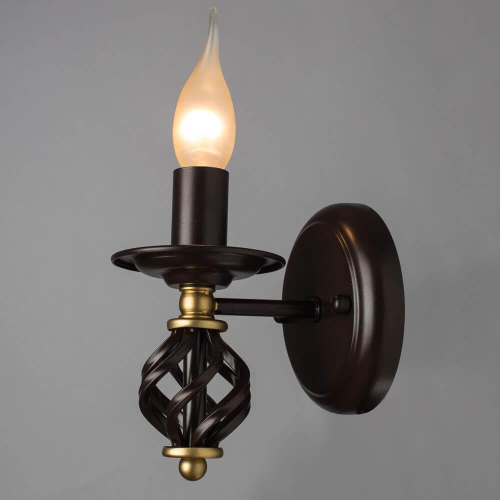 Arte Lamp Cartwheel Коричневый Бра 60W E14 A4550AP-1CK — миниатюра 3