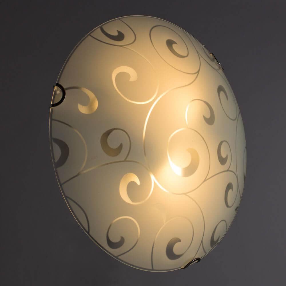 Arte Lamp Ornament Хром/Белая Тарелка 60W E27 A3320PL-2CC — миниатюра 3