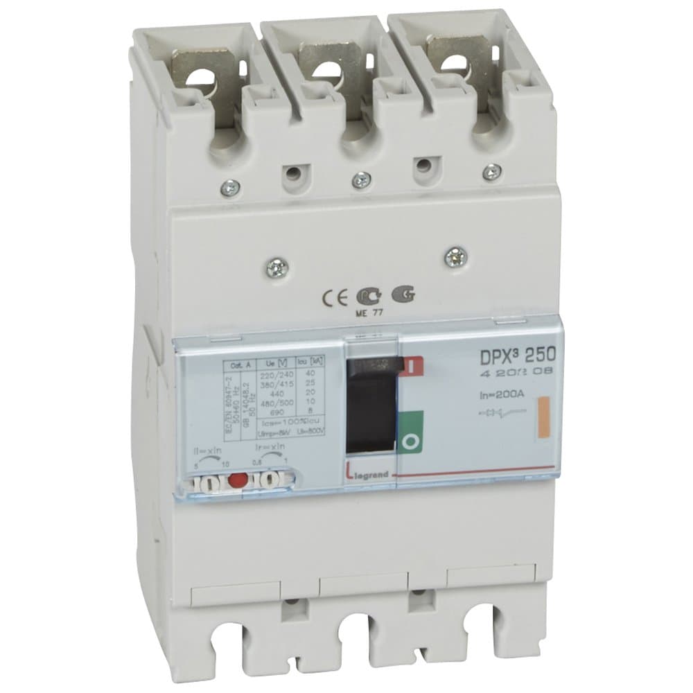 Legrand DPX3 250 Автоматический выключатель 3P 200А 25kA 420208