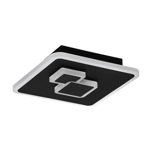 Eglo 30658 Светильник потолочный CADEGAL, LED 9W, 1214lm, L200, B200, H50, сталь/пластик, черный/белый