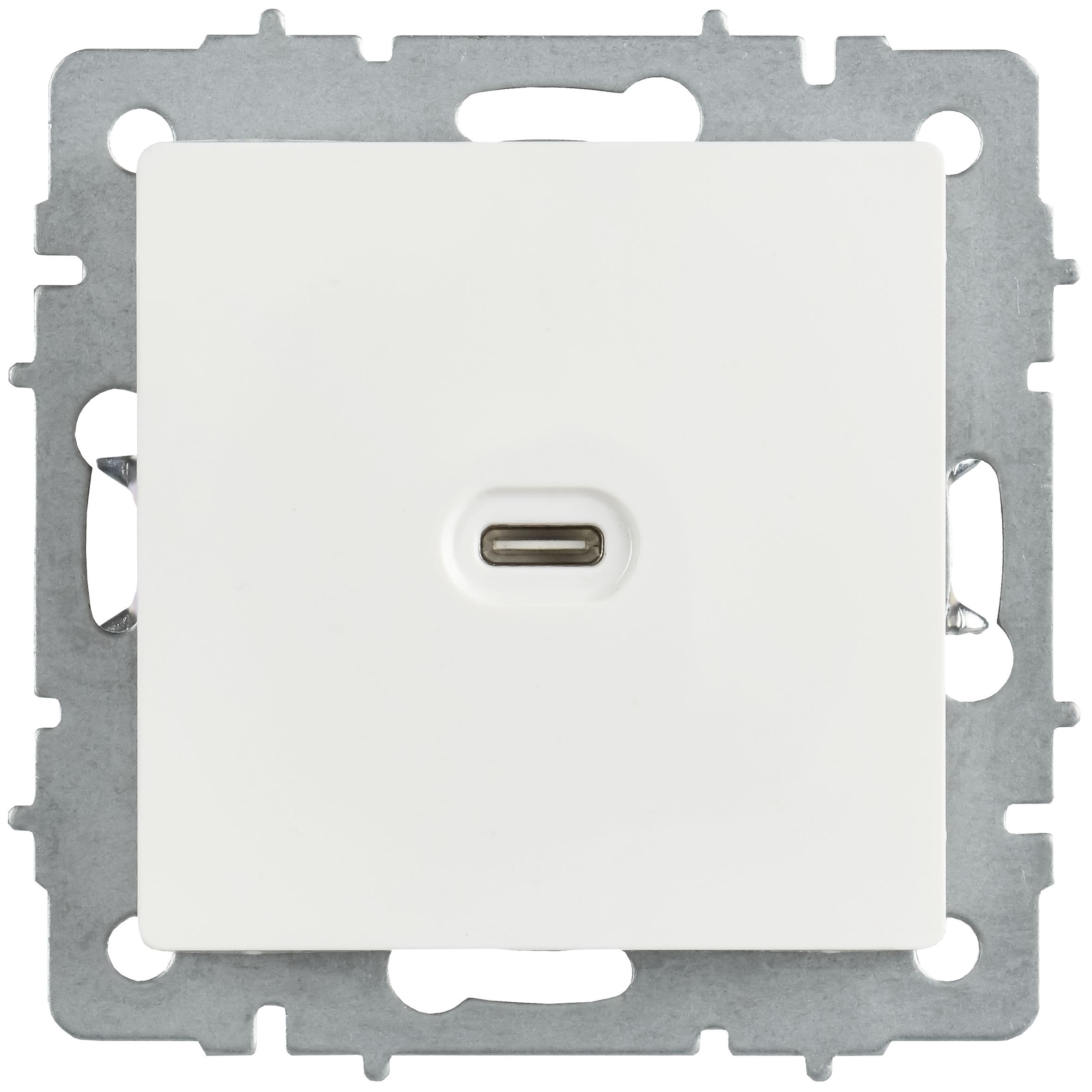 IEK BRITE Роз. USB C 65Вт высокоскор. зар. РЮ12-1-БрБ бел. — миниатюра 2