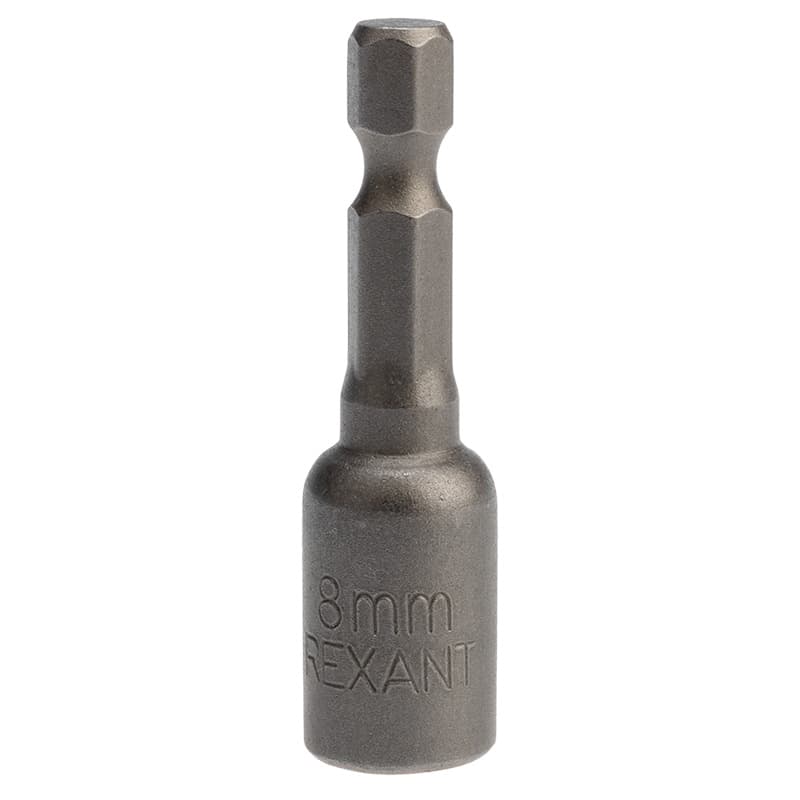 Ключ-насадка 1/4" магнитный 8х48 мм (упак. 1 шт.) Rexant 92-0401-1