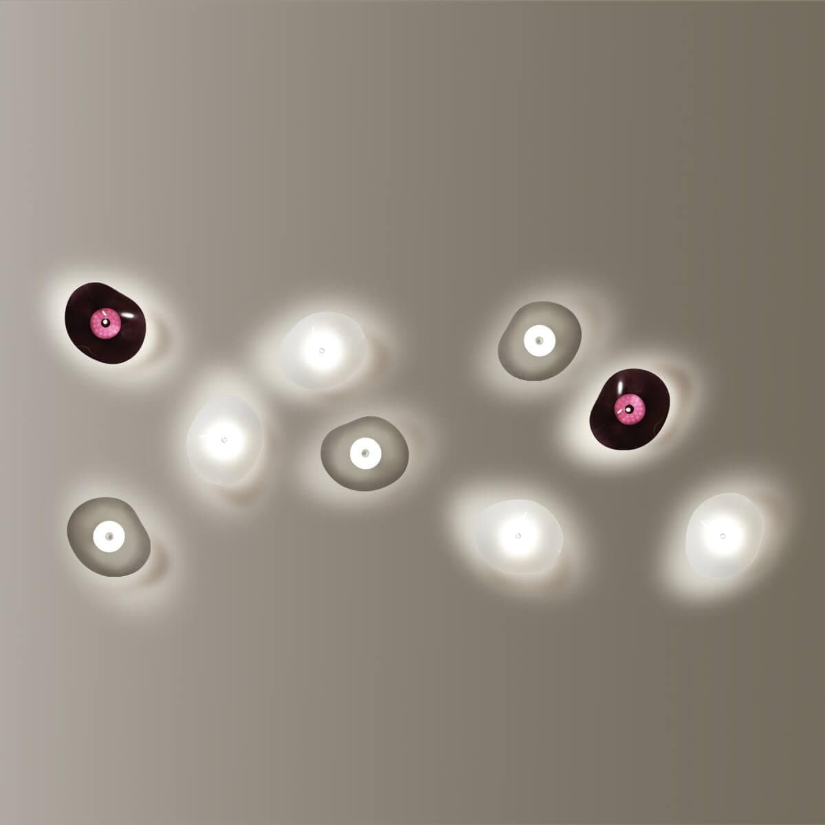 Odeon Light 4858/5WL L-VISION ODL_EX21 никель/дымчатый/стекло Настенный светильник LED 1*5W 4000K FLUENT — миниатюра 4