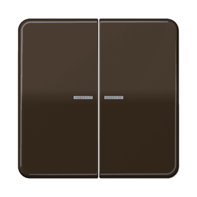 JUNG Клавиша для KNX кнопки, 2 группы с окошком дюропласт коричневый CD102KO5BR