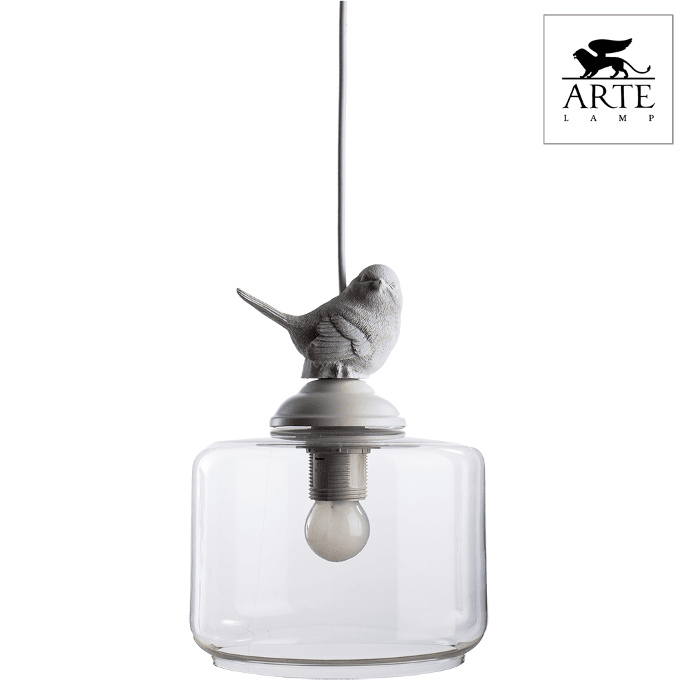 Arte Lamp Frescura Белый/Прозрачный Светильник подвесной 1x40W 1xE27 A8029SP-1WH — миниатюра 4