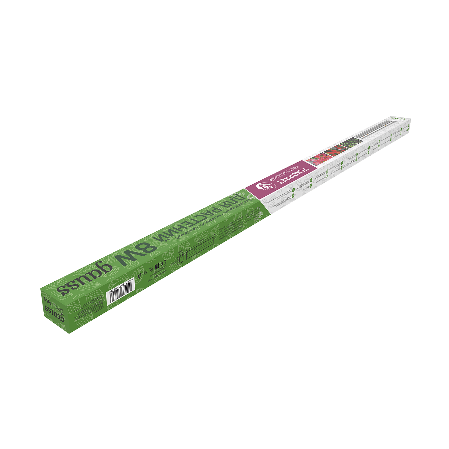 Gauss Светильник Fito для растений 8W 220lm 175-265V IP20 561*25*37мм, фиолет спектр LED 5 130411908 — миниатюра 4