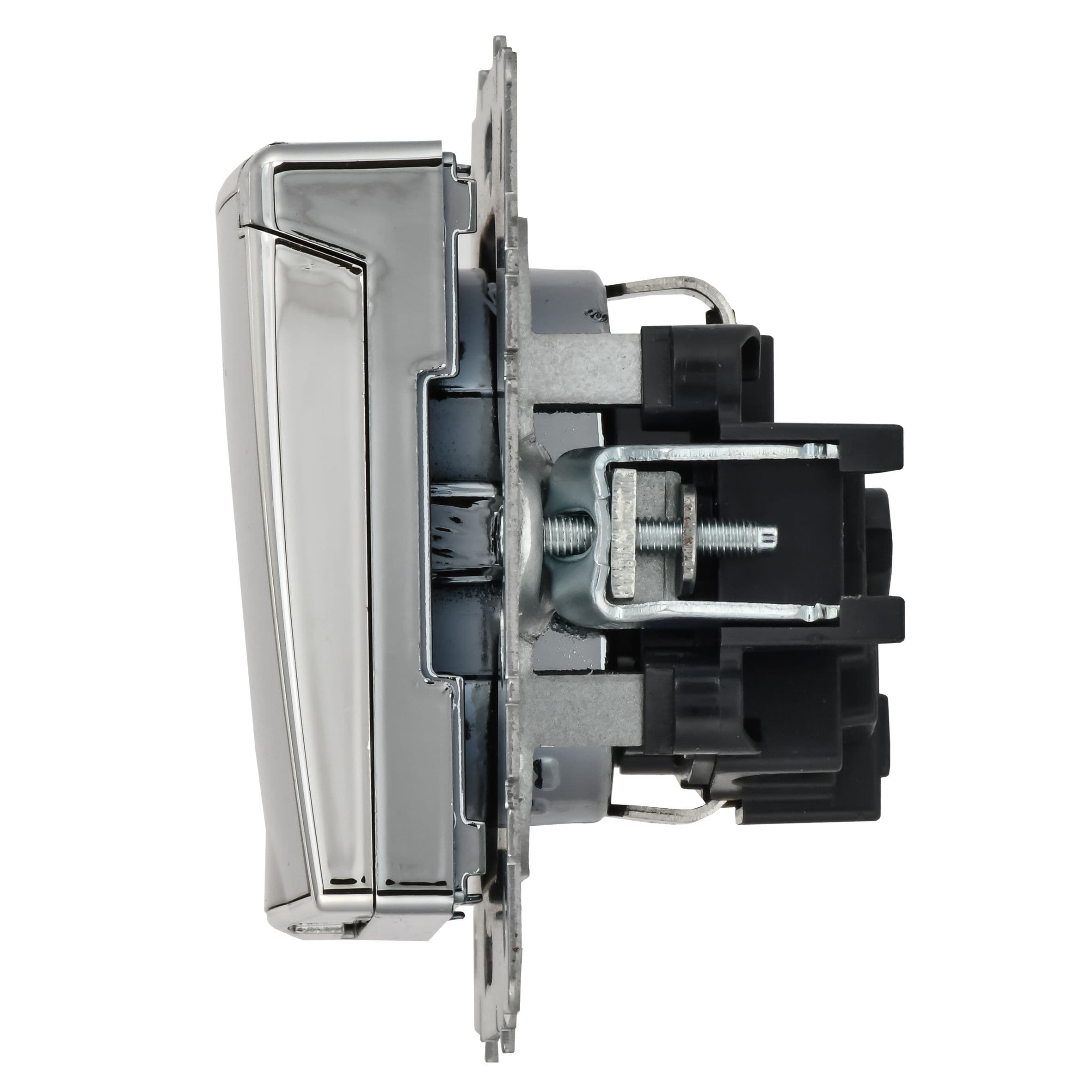 IEK BRITE Металл Хром/никель Роз. с з/к/ш с кр. 16А IP20 РСбш10-3-БрГН — миниатюра 6