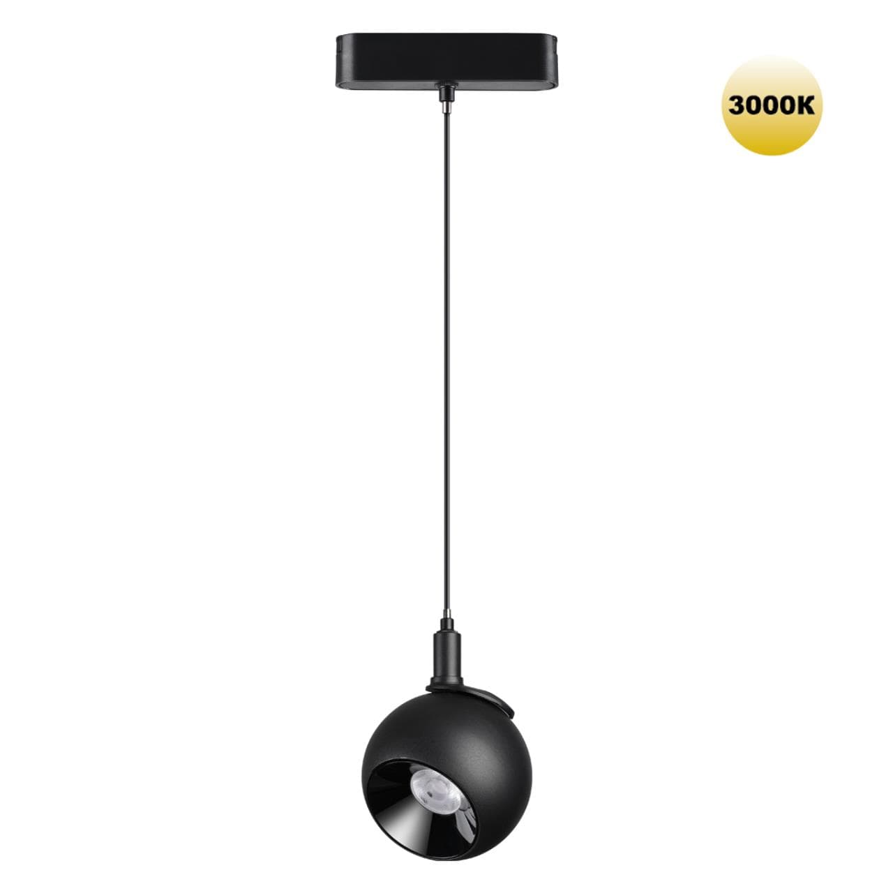 Novotech 359264 SHINO NT23 053 черный Трековый светильник для низковольтного шинопровода IP20 LED 12W 48V 960Лм 3000К SMAL