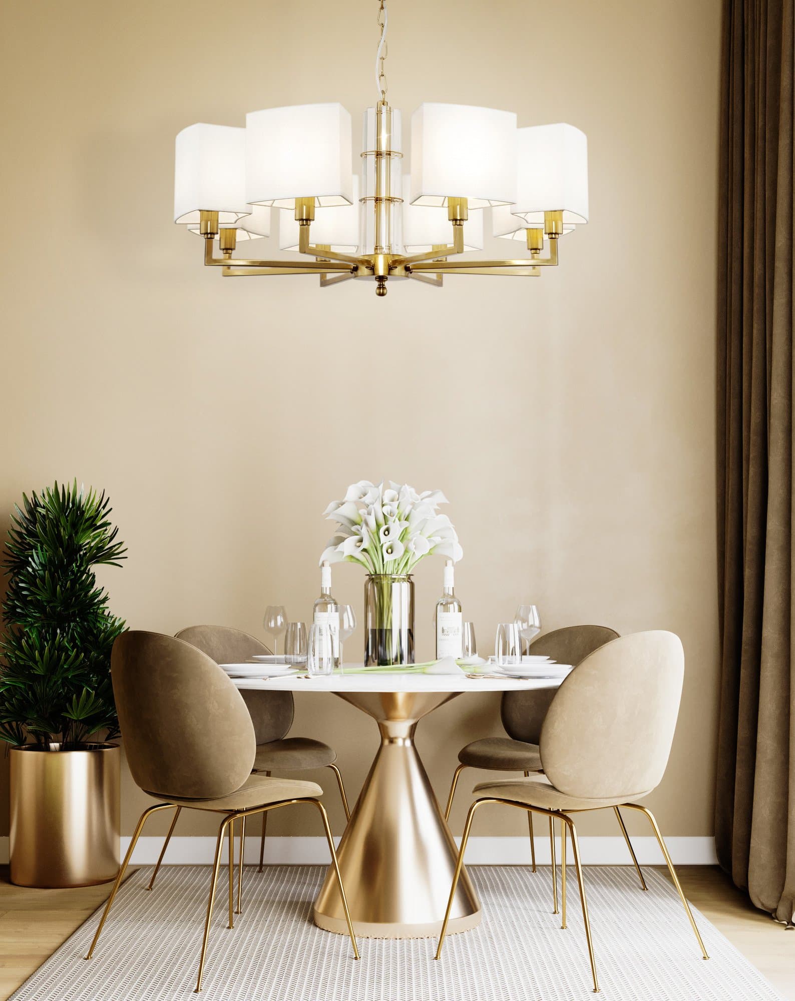 Maytoni House Золото Светильник подвесной H015PL-08G — миниатюра 4