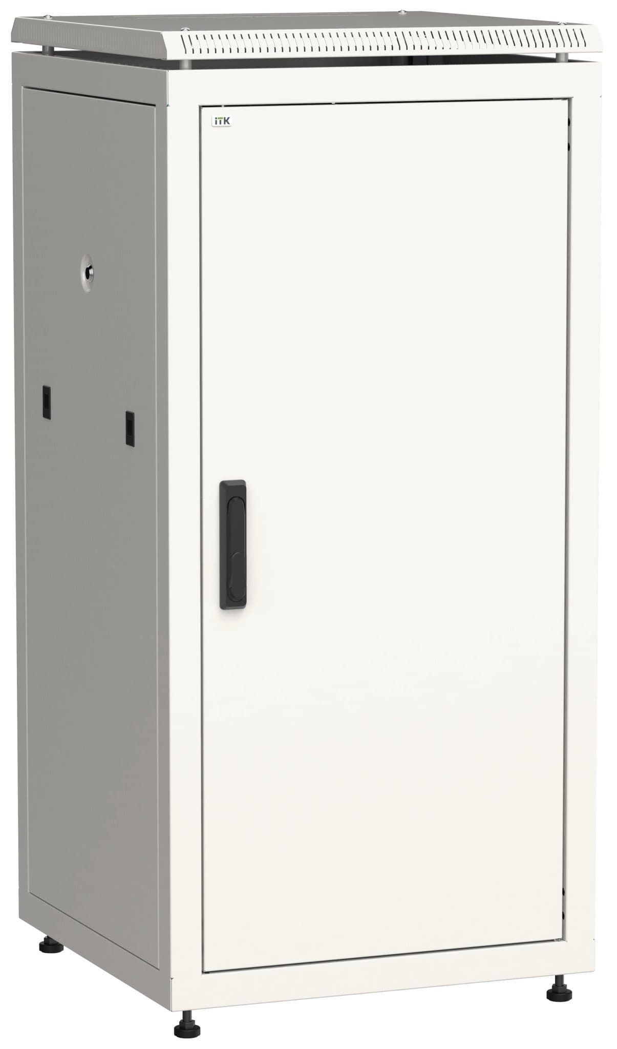 IEK LINEA N ITK Шкаф сетевой 19" LINEA N 24U 600х600 мм металлическая передняя дверь серый LN35-24U66-M