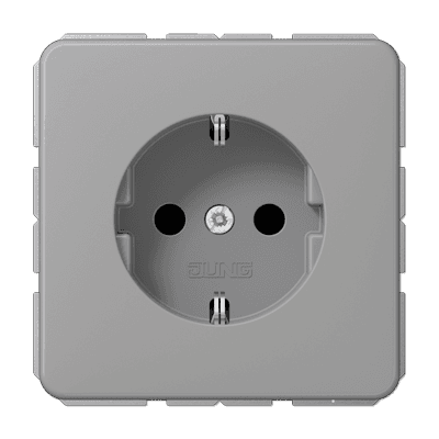 JUNG CD 500/CD plus Серая Розетка 16A 250V безвинт. зажим CD1520GR