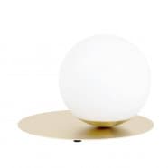Eglo 39954 Настольная лампа ARENALES, 1x40W, E27, H195, Ø180, основание: Ø275, сталь, матовое стекло/матовое опаловое стекло, белый