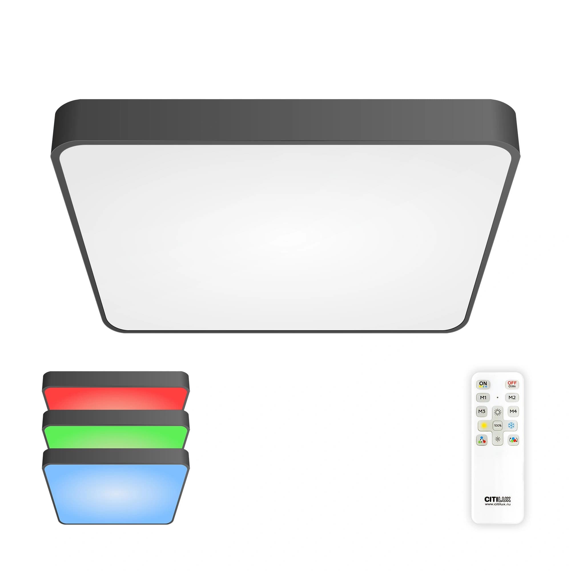 Citilux CL724K95G1 Купер Черный Светильник потолочный с RGB
