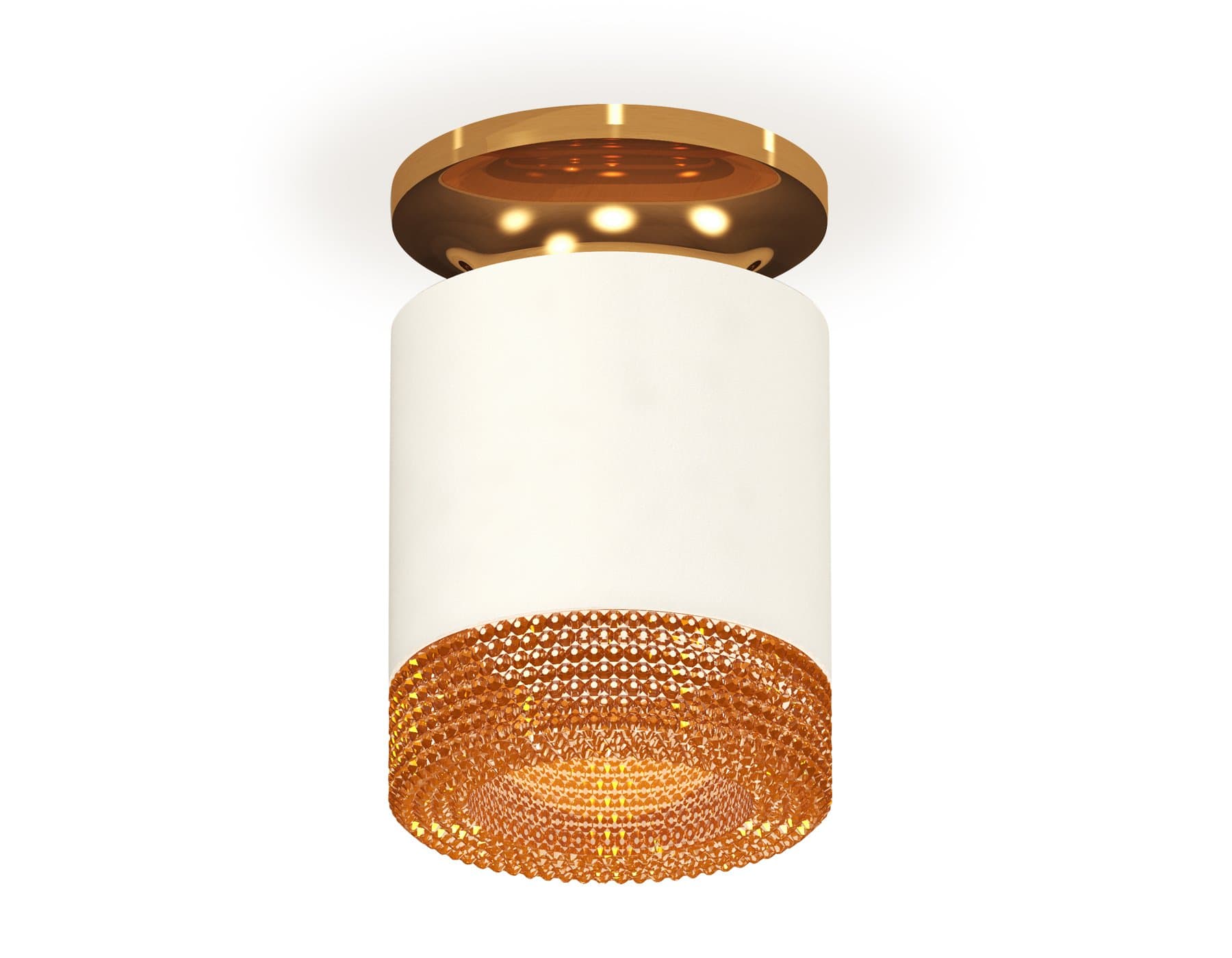 Ambrella Комплект накладного светильника XS7401123 SWH/PYG/CF белый песок/золото желтое полированное/кофе MR16 GU5.3 (N7929, C7401, N7195)