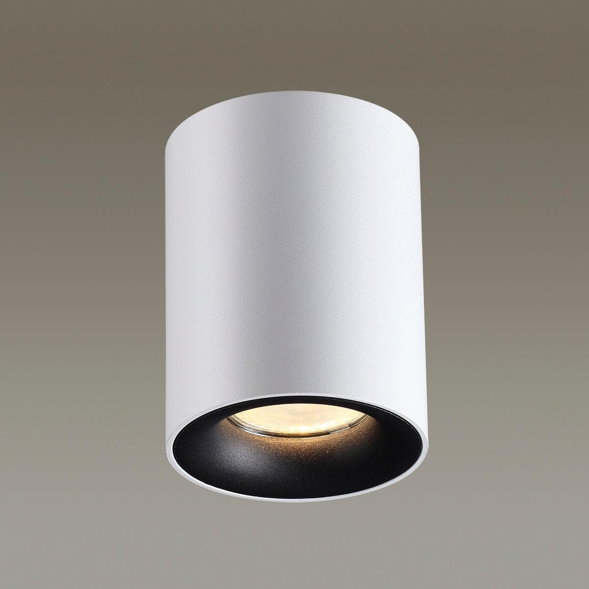 Odeon Light 3569/1C ODL18 116 белый с черным Светильник потолочный накладной GU10 1*50W 220V TUBORINO — миниатюра 2