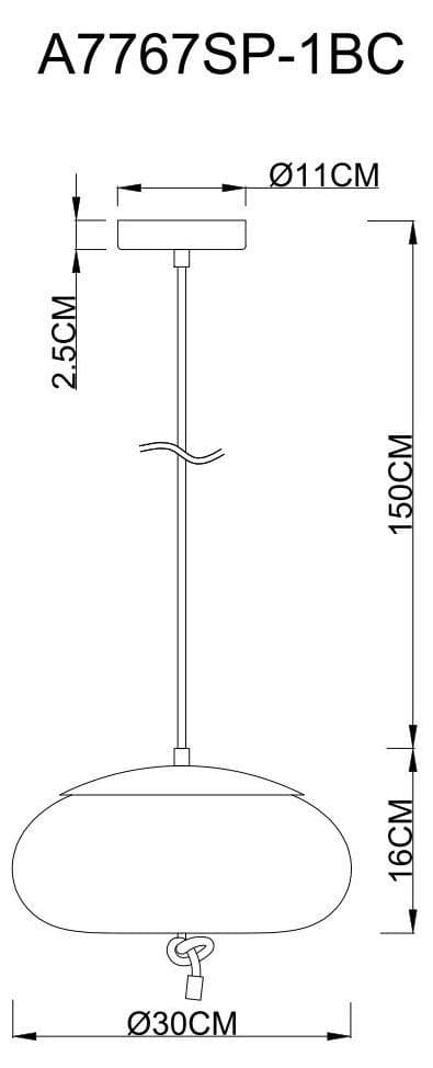 Arte Lamp A7767SP-1BC Подвесы — миниатюра 2