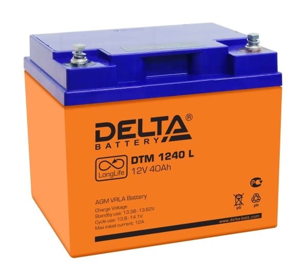 Delta Аккумуляторная батарея DTM 1240 I 12В/40Ач