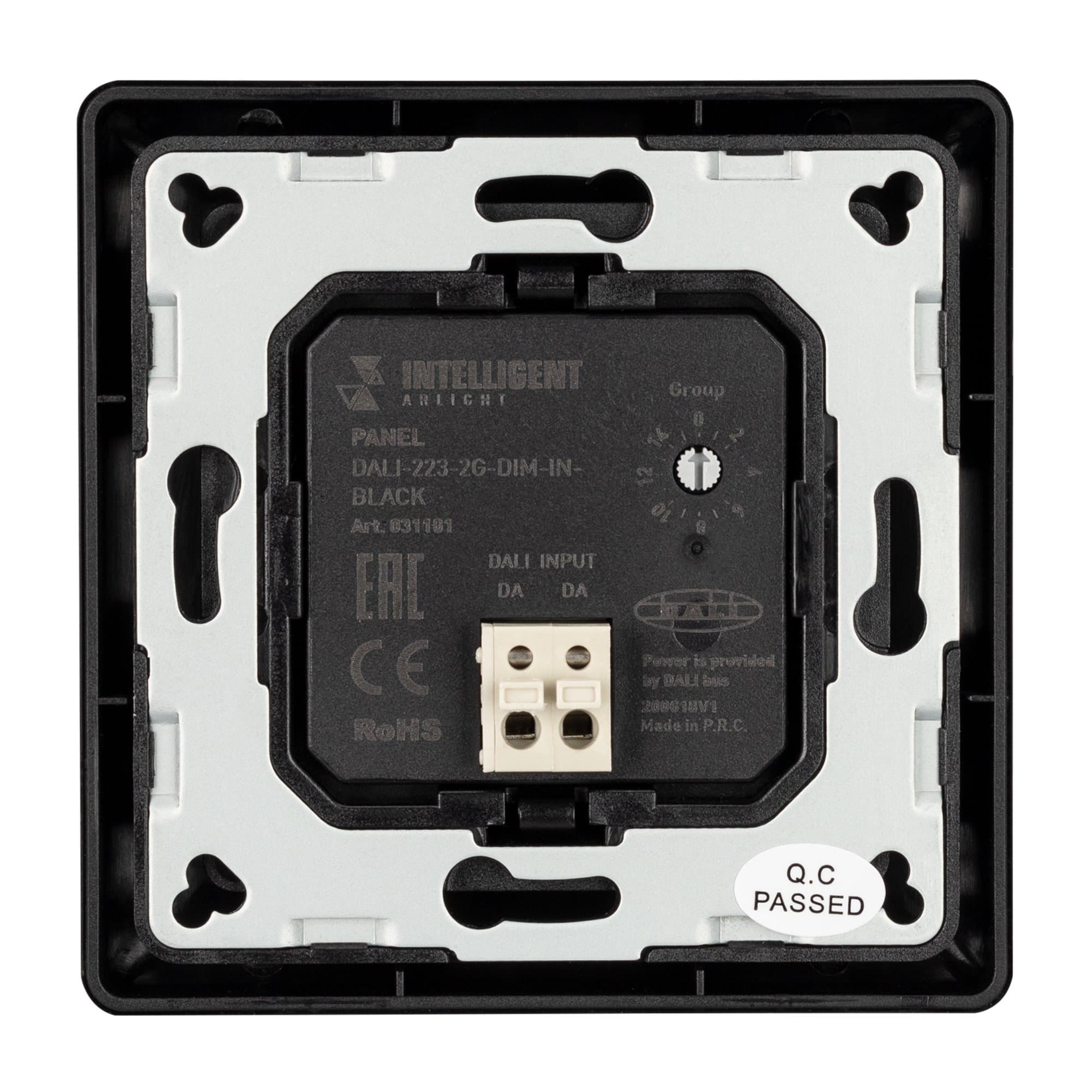 Arlight INTELLIGENT Панель DALI-223-2G-DIM-IN-BLACK (BUS) (INTELLIGENT -) 031101 — миниатюра 3