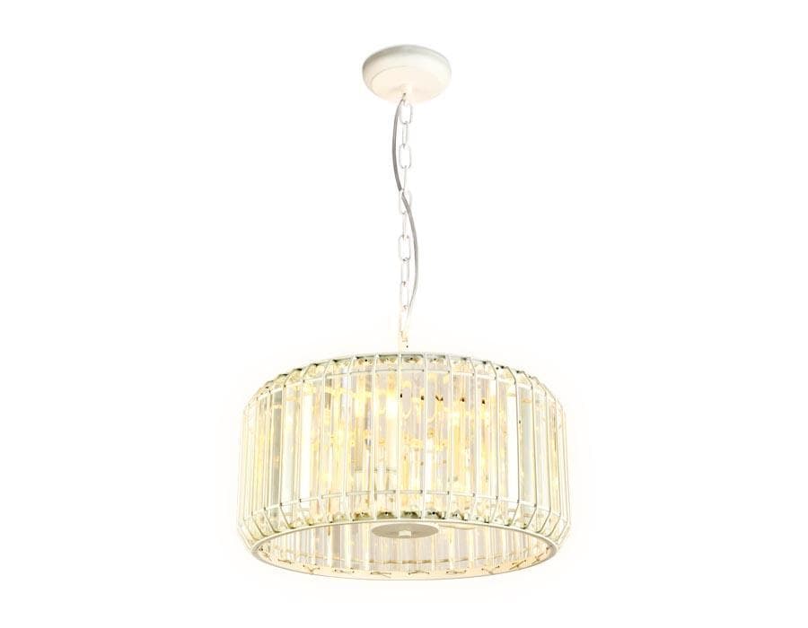 Ambrella Подвесная люстра с хрусталем TR5810 WH/CL белый/прозрачный E14/5 max 40W D400*650 — миниатюра 1