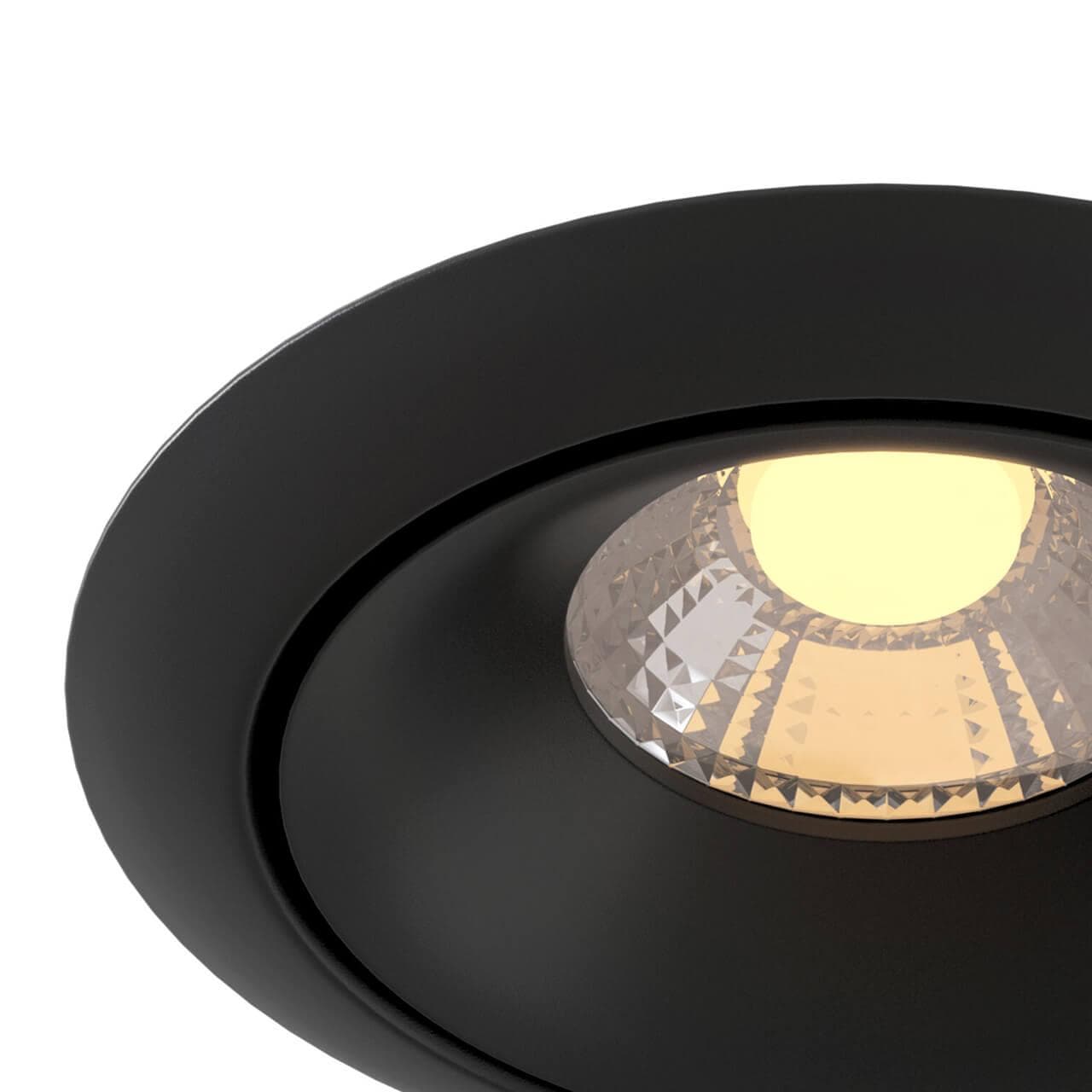 Maytoni Technical Zoom Черный Встраиваемый светильник LED 8W 650Лм DL031-2-L8B — миниатюра 5