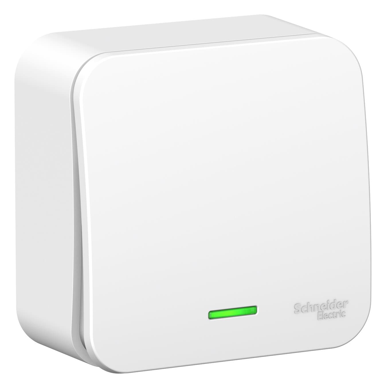 Systeme Electric Blanca наруж Бел Выключатель 1-клавишный с подсветкой, 6А, 250В — миниатюра 2