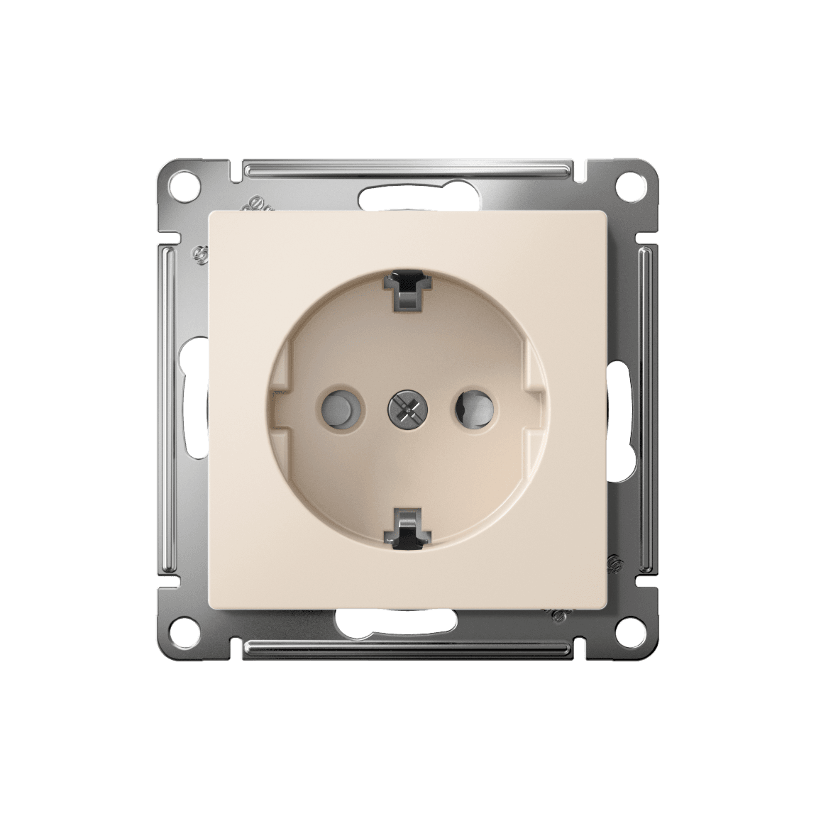 Systeme Electric AtlasDesign Бежевый Розетка с заземлением со шторками, 16А, мех., быстрозажим. клем. — миниатюра 5