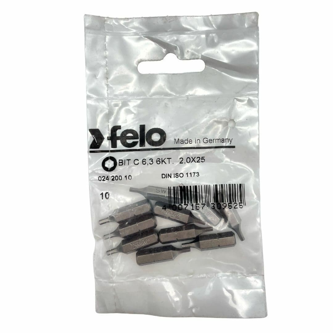 Felo Бита шестигранная серия Industrial HEX 2,0X25, 10 шт 02420010 — миниатюра 2
