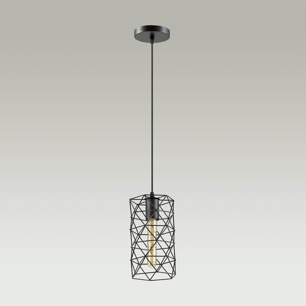 Lumion 3729/1 LN19 262 матовый чёрный Подвес E27 60W 220V OLAF — миниатюра 3