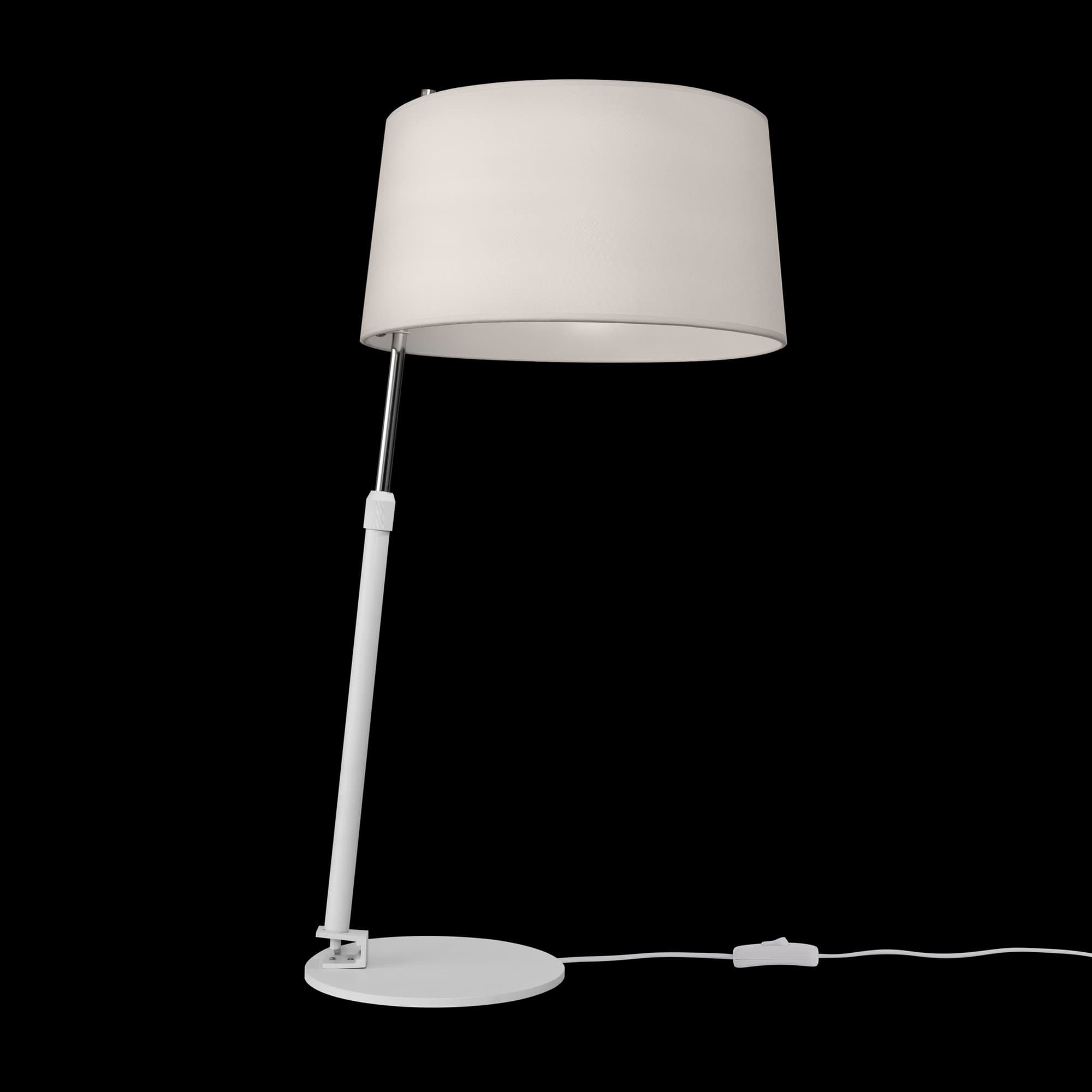 Maytoni Modern Bergamo Белый и Хром Настольная лампа 1xE27 60W MOD613TL-01W — миниатюра 8