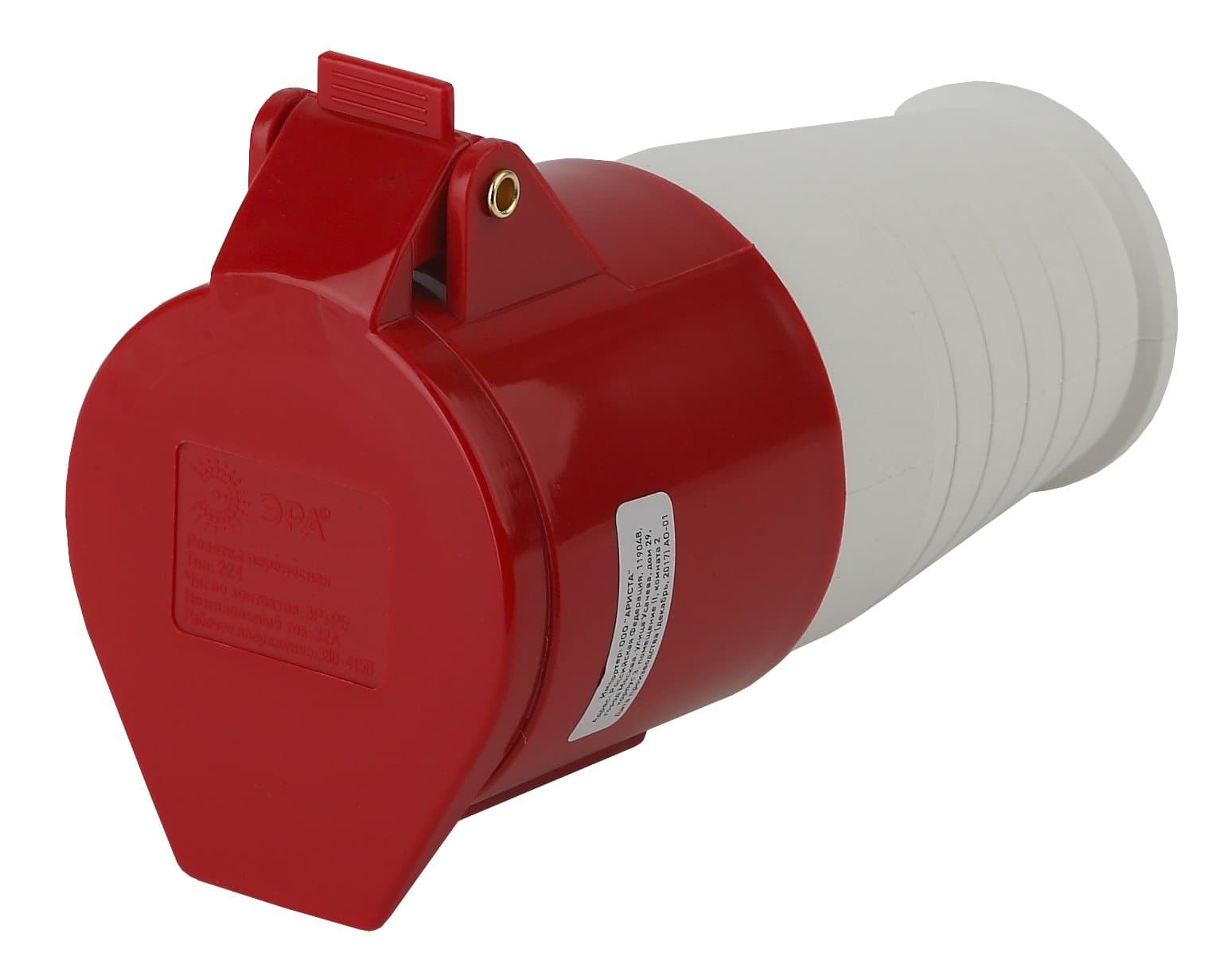 ЭРА R-32-3P-PE-IP44 Розетка переносная 224 3Р+РЕ 32А 380В IP44